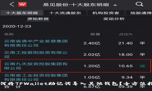 如何将TPWallet助记词导入其他钱包？全方位指南
